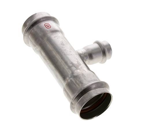Tee Press Fitting - 22mm Female & 42mm - Stainless Steel