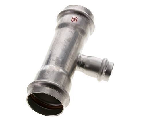 Tee Press Fitting - 22mm Female & 42mm - Stainless Steel