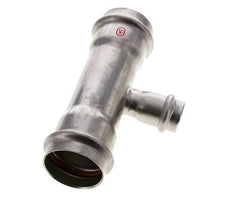 Tee Press Fitting - 22mm Female & 42mm - Stainless Steel
