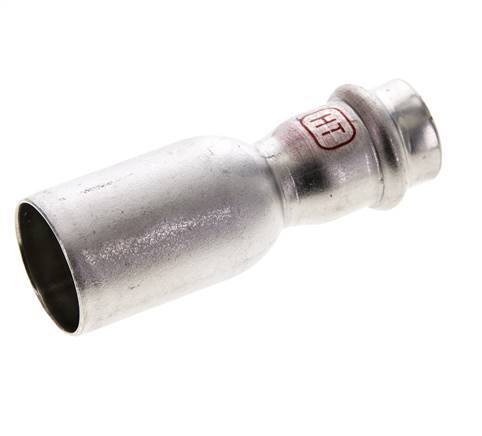 Racor a presión - 18 mm hembra y 28 mm macho - Acero inoxidable