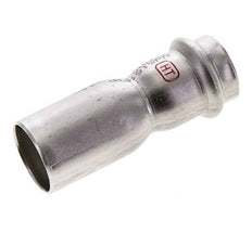 Racor a presión - 22 mm hembra y 28 mm macho - Acero inoxidable