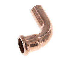 Accesorio a presión codo de 90 grados - 18 mm hembra y 18 mm macho - Aleación de cobre
