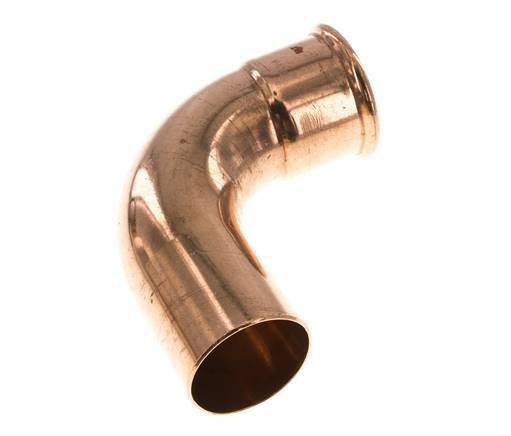 Accesorio a presión codo de 90 grados - 54 mm hembra y 54 mm macho - Aleación de cobre
