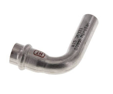 Accesorio a presión codo de 90 grados - 15 mm hembra y 15 mm macho - Acero inoxidable
