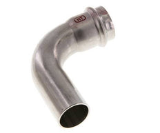 Accesorio a presión codo de 90 grados - 28 mm hembra y 28 mm macho - Acero inoxidable