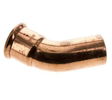 Accesorio a presión codo de 45 grados - 42 mm hembra y 42 mm macho - Aleación de cobre