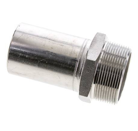 Racor a presión - Macho 54 mm y macho R 2'' - Acero inoxidable