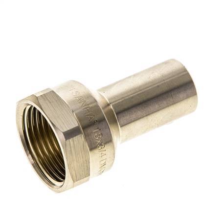 Racor a presión - Macho 18 mm y hembra Rp 3/4'' - Aleación de cobre