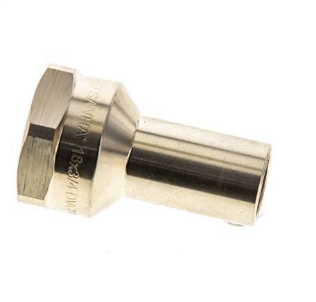 Racor a presión - Macho 18 mm y hembra Rp 3/4'' - Aleación de cobre