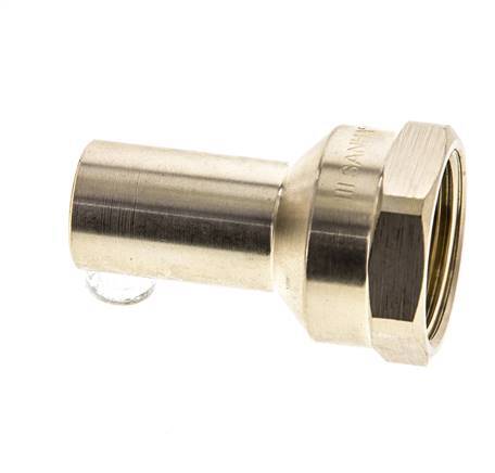 Racor a presión - Macho 18 mm y hembra Rp 3/4'' - Aleación de cobre