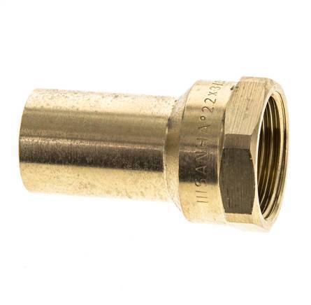 Press Fitting - 22mm Macho & Rp 3/4'' Hembra - Aleación de cobre