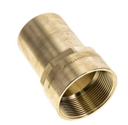 Racor a presión - Macho 54 mm y hembra Rp 2'' - Aleación de cobre