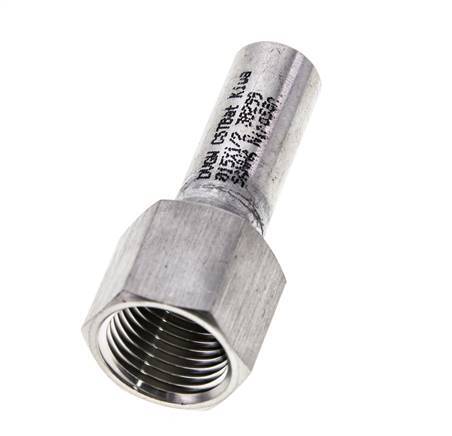 Press Fitting - 15mm Macho & Rp 1/2'' Hembra - Acero Inoxidable