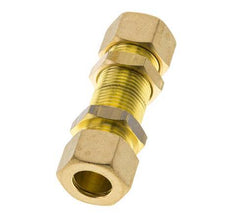 Racor de compresión recto de latón de 14 mm Pasamuros 89 bar DIN EN 1254-2