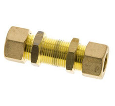 Racor de compresión recto de latón de 14 mm Pasamuros 89 bar DIN EN 1254-2