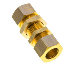 Racor de compresión recto de latón de 15mm Pasamuros 82 bar DIN EN 1254-2