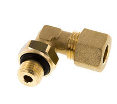 10mm & G1/4'' Brass Elbow Compression Fitting with Male Threads 95 bar NBR Adjustable DIN EN 1254-2