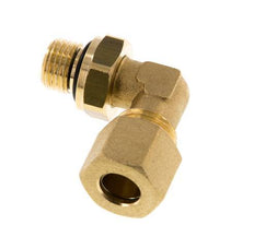 10mm & G1/4'' Brass Elbow Compression Fitting with Male Threads 95 bar NBR Adjustable DIN EN 1254-2