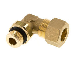 14mm & G3/8'' Brass Elbow Compression Fitting with Male Threads 89 bar NBR Adjustable DIN EN 1254-2