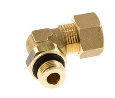 14mm & G3/8'' Brass Elbow Compression Fitting with Male Threads 89 bar NBR Adjustable DIN EN 1254-2