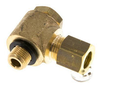 8mm & G1/8'' Brass Swivel Joint Compression Fitting with Male Threads 135 bar Polyamide DIN EN 1254-2