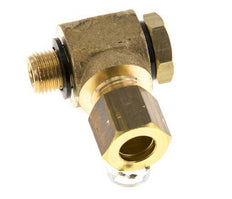8mm & G1/8'' Brass Swivel Joint Compression Fitting with Male Threads 135 bar Polyamide DIN EN 1254-2