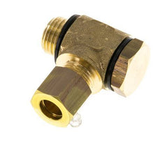 8mm & G1/4'' Brass Swivel Joint Compression Fitting with Male Threads 135 bar Polyamide DIN EN 1254-2