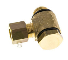 8mm & G1/4'' Brass Swivel Joint Compression Fitting with Male Threads 135 bar Polyamide DIN EN 1254-2