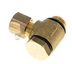 8mm & G1/4'' Brass Swivel Joint Compression Fitting with Male Threads 135 bar Polyamide DIN EN 1254-2