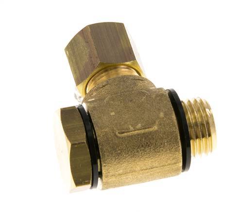 8mm & G1/4'' Brass Swivel Joint Compression Fitting with Male Threads 135 bar Polyamide DIN EN 1254-2