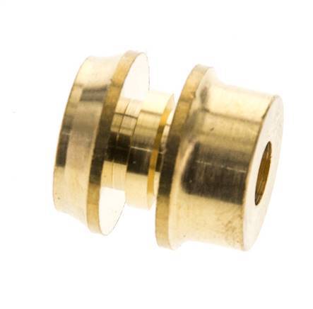 Racor de compresión recto de latón de 6 mm DN 1275 bar DIN EN 1254-2