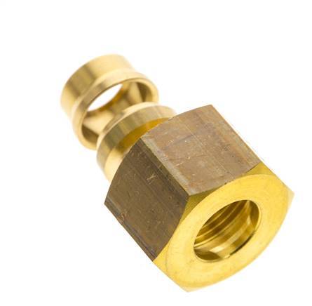 Accesorio de compresión recto de latón de 14 mm DN 1676 bar DIN EN 1254-2