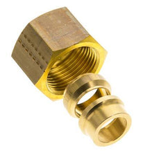 Accesorio de compresión recto de latón de 14 mm DN 1676 bar DIN EN 1254-2