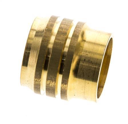 Racor de compresión recto de latón de 15 mm DN 1676 bar DIN EN 1254-2