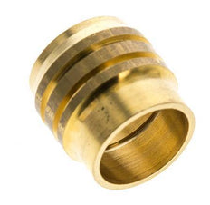 Racor de compresión recto de latón de 15 mm DN 1676 bar DIN EN 1254-2