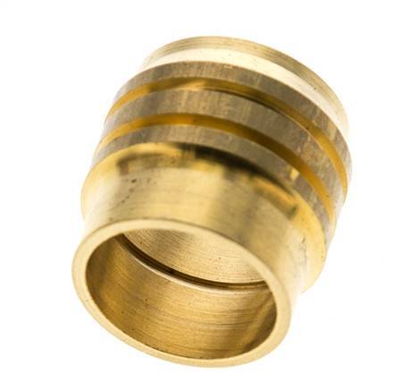 Racor de compresión recto de latón de 15 mm DN 1676 bar DIN EN 1254-2