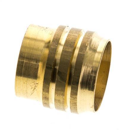 Racor de compresión recto de latón de 15 mm DN 1676 bar DIN EN 1254-2