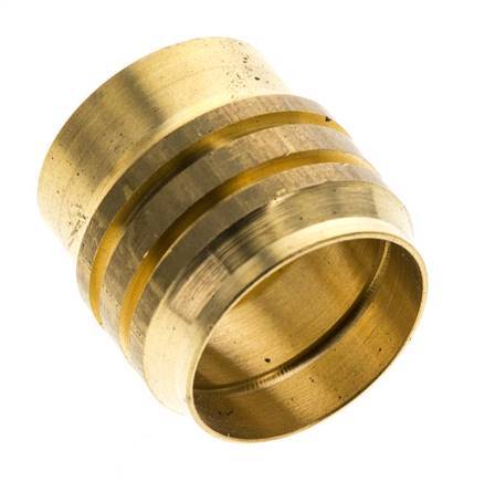 Racor de compresión recto de latón de 15 mm DN 1676 bar DIN EN 1254-2
