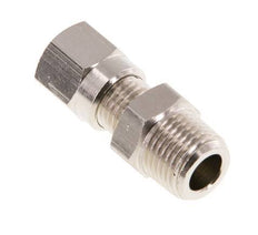 4LL & R1/8'' Nickel plated Brass Straight Cutting Fitting with Male Threads 100 bar ISO 8434-1 [5 Pieces]