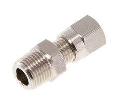 4LL & R1/8'' Nickel plated Brass Straight Cutting Fitting with Male Threads 100 bar ISO 8434-1 [5 Pieces]