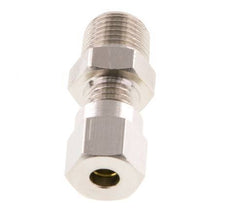 4LL & R1/8'' Nickel plated Brass Straight Cutting Fitting with Male Threads 100 bar ISO 8434-1 [5 Pieces]