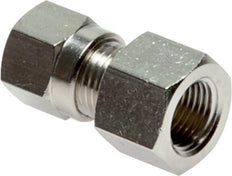 8LL & G3/8'' Nickel plated Brass Straight Cutting Fitting with Female Threads 100 bar ISO 8434-1 [2 Pieces]