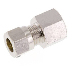 8LL & G1/4'' Nickel plated Brass Straight Cutting Fitting with Female Threads 100 bar ISO 8434-1 [2 Pieces]