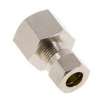 8LL & G3/8'' Nickel plated Brass Straight Cutting Fitting with Female Threads 100 bar ISO 8434-1 [2 Pieces]