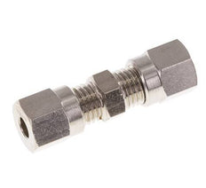 4LL Nickel plated Brass Straight Cutting Fitting 100 bar ISO 8434-1 [2 Pieces]