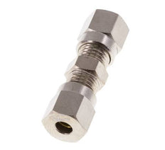 4LL Nickel plated Brass Straight Cutting Fitting 100 bar ISO 8434-1 [2 Pieces]