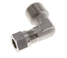 8LL & R3/8'' Nickel plated Brass Elbow Cutting Fitting with Male Threads 100 bar ISO 8434-1 [2 Pieces]