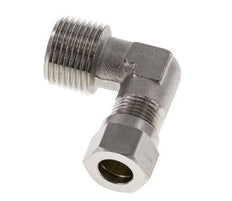 8LL & R3/8'' Nickel plated Brass Elbow Cutting Fitting with Male Threads 100 bar ISO 8434-1 [2 Pieces]