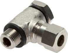 6LL & G1/8'' Nickel plated Brass Swivel Joint Cutting Fitting with Male Threads 100 bar Rotatable ISO 8434-1 [2 Pieces]