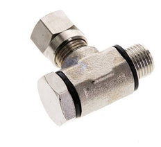 6LL & G1/8'' Nickel plated Brass Swivel Joint Cutting Fitting with Male Threads 100 bar Rotatable ISO 8434-1 [2 Pieces]